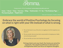 Tablet Screenshot of gemmahealthcoach.com